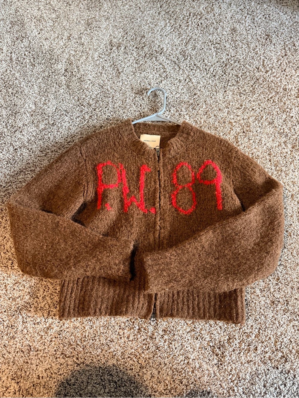 Ben perdut Paloma wool Zip Cardigan sweater Red 'PW 89'
